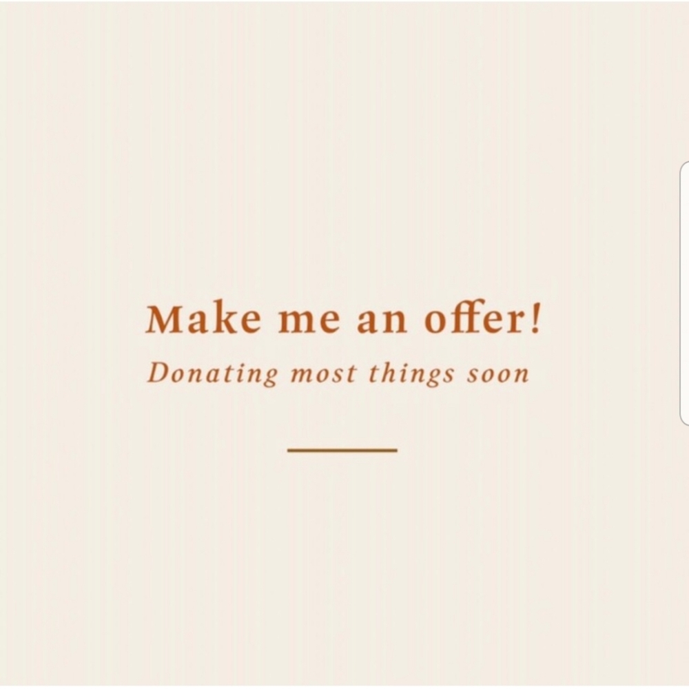 Donating in one to two days. Make offer!